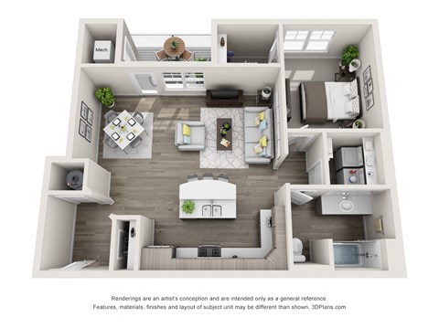 The Lakes at Eagle 1x1 A Floor Plan